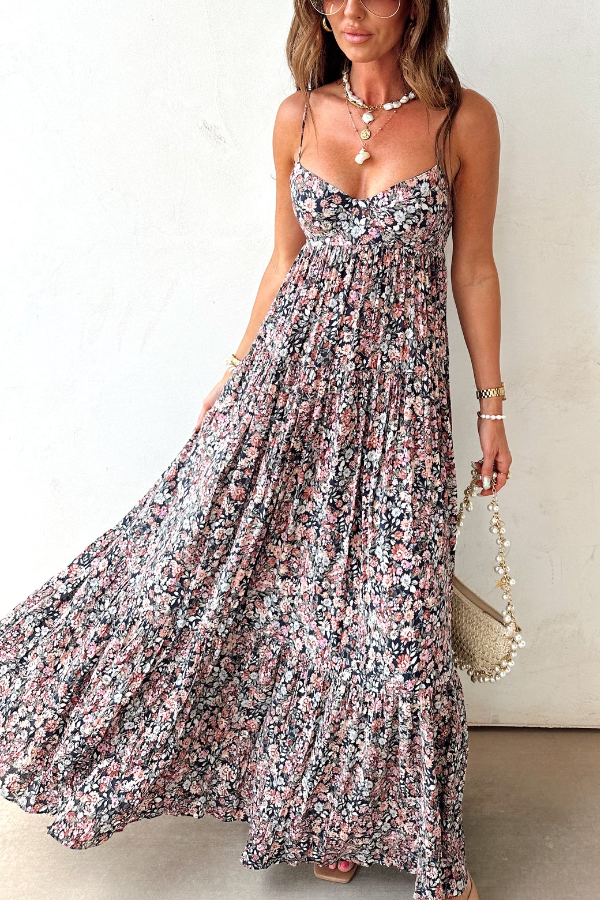 Secret Garden Maxi Wedding Guest Dress Canada