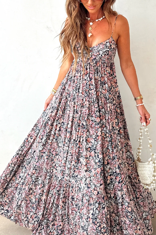 Secret Garden Maxi Wedding Guest Dress Canada