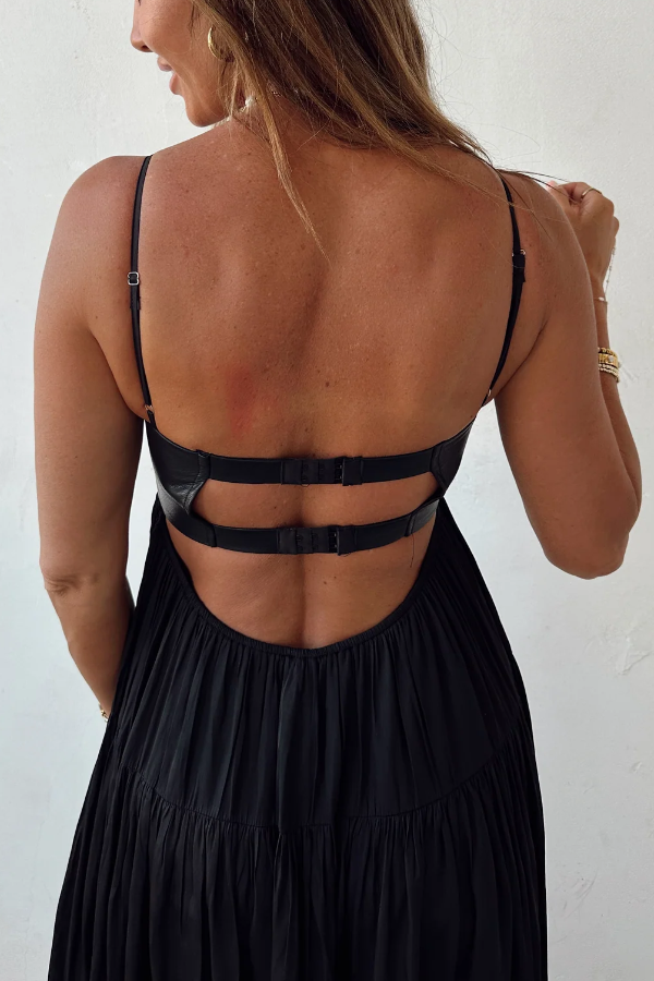 Onyx Queen Maxi Wedding Guest Dress Canada