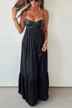 Onyx Queen Maxi Wedding Guest Dress Canada