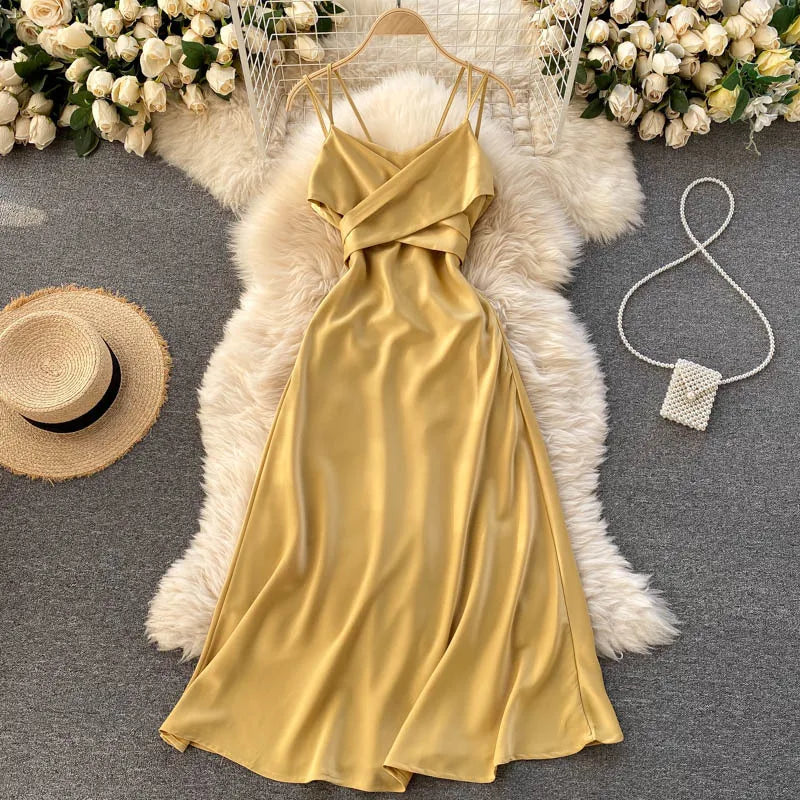 Satin Strapless Wedding Guest Dress Canada