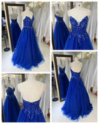 Royal Blue Beaded Wedding Guest Gown Canada