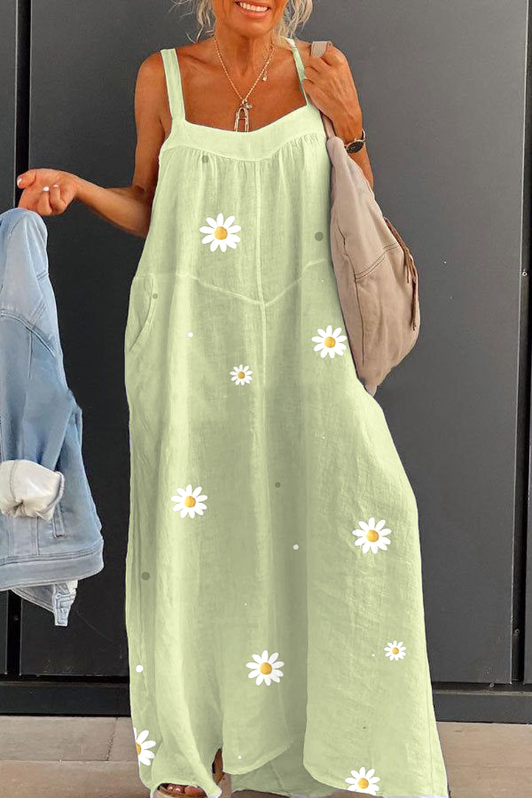 Daisy Floral Maxi Wedding Guest Dress Canada