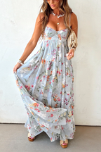 Tea Time Maxi Wedding Guest Dress Canada