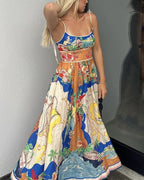Abstract Print Slip Wedding Guest Dress Canada