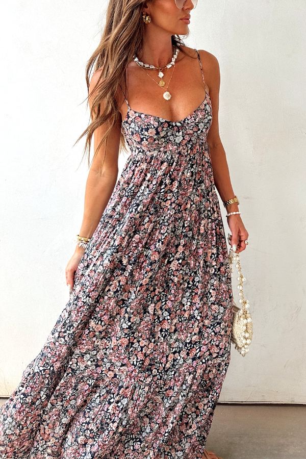 Secret Garden Maxi Wedding Guest Dress Canada