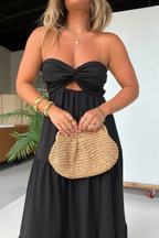 Dusk To Dawn Strapless Maxi Wedding Guest Dress Canada